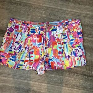 Tangerine Silk Shorts